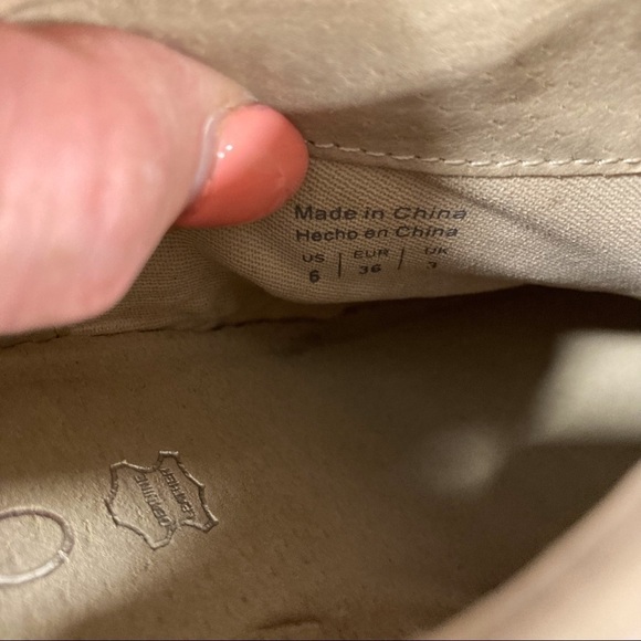 Aldo sz 6 light tan leather heeled mules - Picture 14 of 14